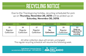 James catholic cathdraal thanksgiving lunch! Residential Recycling Thanksgiving Information City Of Orlando