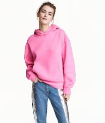 Hooded Top Pink Ladies H M Us Fabulous Clothes Fashion Hooded Tops