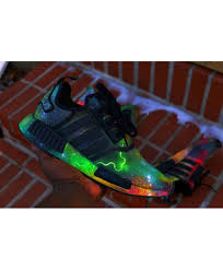 Black And Neon Orange Adidas Shoes Adidas Nmd R1 Black Green Fluorescence Shoes Absolutely Authentic Adidas This Spring To Give You Not The Same Surprise
