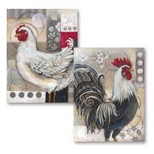 And after a holiday basket can be used as a candy dish. Gango Editions 2 Popular Retro Rooster And Chicken Set Kitchen Decor Two 12x16in Poster Prints Red Black White Grey Buy Online In China At China Desertcart Com Productid 19475933