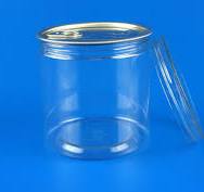 Easy Open Pet Plastic Can , Anti Bacteria Clear Storage ...