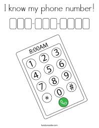 Check out our phone coloring page selection for the very best in unique or custom, handmade pieces from our shops. I Know My Phone Number Coloring Page Twisty Noodle