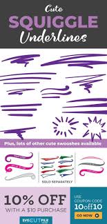 Swoosh Svg Or Swish Png Squiggle Starburst Word Underlines Etsy Squiggles Svg Starburst