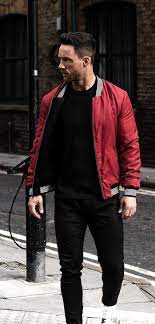 How To Style Your Bomber Jacket 3 Looks For 2019 Red Bomber Jacket Men Red Jacket Men Red Bomber Jacket Outfit