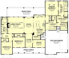 6 bedroom farmhouse floor plans. Farmhouse Style House Plan 3 Beds 2 5 Baths 2553 Sq Ft Plan 430 204 Homeplans Com