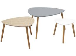 lot de 3 tables gigognes agnes vente de table basse conforama
