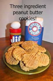 Three Ingredient Peanut Butter Cookies Recipe Three Ingredient Peanut Butter Cookies Peanut Butter Cookies Desserts