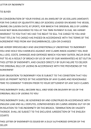 Sample letter of indemnity agreement. Special Types Of Letters Of Credit Springerlink