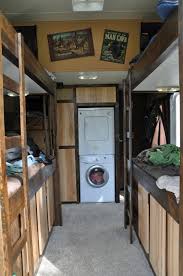 6 Incredible Toy Hauler Garage Transformations Rv Inspiration In 2020 Remodeled Campers Rv Remodel Garage Remodel