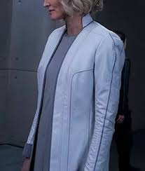 Halsey White Trench Coat - Product from The Leather City