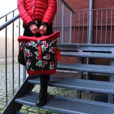 Einzeltasche Cerezas Schwarz Radtasche Packtaschen Fahrradtasche