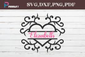 Use by itself or copy and mirror it. Heart Svg Graphic By Pinoyartkreatib Monogram Svg Svg Monogram
