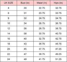 size guide hidden fashion