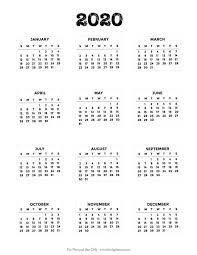 It includes 12 monthly calendar date strips from january 2021 to december 2021. Free Printable 2020 Bullet Journal Mini Calendars Lovely Planner