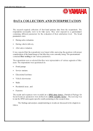 Simply tap a link to send the survey to your mailing list and watch as the responses pour in and are recorded in the survey template. A Project Report On Customer Satisfaction Of Two Wheelers Industries