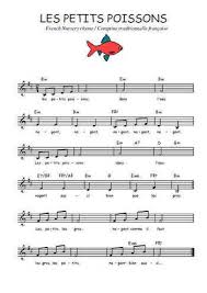 Les Petits Poissons Chansons Pour Enfants Partitions Gratuites Partition