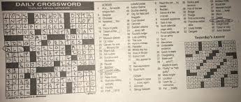 This Crossword Puzzle I Just Did Had Two Of The Same Clue With Different Answers Mildlyinteresting