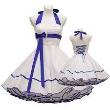 Preise vergleichen und bequem online kaufen! Weiss Blau Petticoatkleid Hochzeit Hochzeitskleid Weiss Blau Kleider Kleidung