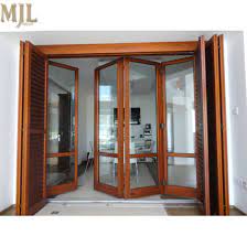 If the shutters are in good shape and you want the charm of age, distress them by banging, scraping and denting the wood with chains, screwdrivers, a hammer and other blunt objects. China Latest Designs Front Aluminum Alloy Clad Wooden Glass Folding Door China Aluminum Bifold Door Wood Glass Door Design