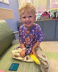 Dylan Dreyer | My little trooper!! Ollie had his tonsils out this morning and was serenading me by this afternoon! Love you so much buddy!! #petethecat... | Instagram