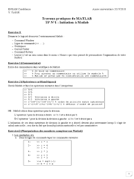 Parenthèse, exposants, multiplication et division, addition et soustraction. Matlab Tp1 Prise En Main 1 Variable Informatique Pi