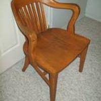 oak office chair h. krug antique
