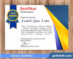 Download Desain Template Sertifikat Format Docx Dan Cdr Di 2020 Desain Desain Grafis Blog