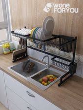Dish Sink Drain Rack Dish Diykitchenideasvideos Drain Rack Sink Kuchen Mobel Kuchenstil Wohnung Kuche