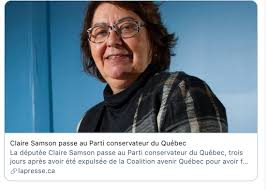 Claire samson is a canadian politician in quebec, who was elected to the national assembly of quebec in the 2014 election. Paojbjt1xatlfm