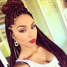 Black And Burgundy Ombre Box Braids Box Braids Ombre Two Tone Black Brown Hair Style African American Flawless Makeup Therealarianamarie Pret With Images Braids For Black Hair Hair Styles Natural Hair Styles