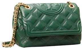 12.25w x 5.5h x 2.75d. Tory Burch Fleming Soft Convertible Green Leather Shoulder Bag Tradesy