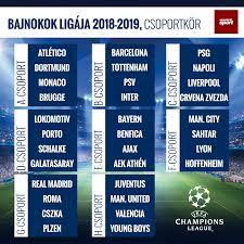 We did not find results for: Bajnokok Ligaja 2018 2019 Program Kulcsdatumok Nso