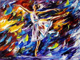 Prima Ballerina By Mirek Kuzniar Ol Auf Leinwand Spachteltechnik Olmalerei Impressionismus Modernemal Musik Malerei Gemalde Auf Leinwand Moderne Malerei