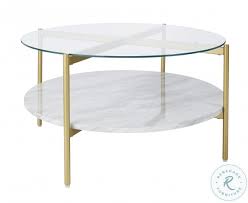 Shop exclusive offers · new items on sale daily Wynora White And Gold Coffee Table From Ashley Coleman Furniture