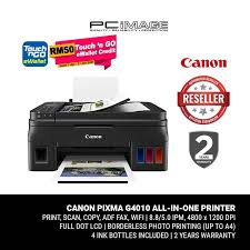 You are looking for a printer with the ability to print, scan, copy and fax. Canon G4010 Printer Scanner Driver For Windows 10 64 Bit