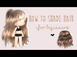 How To Shade Edit Gacha Hair For Beginners Tutorial 250 Sub Special Youtube How To Shade Club Hairstyles Tutorial