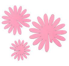 My Favorite Flower Is Probably A Gerbera Daisy I Love The Bright Colors They Come In They Seem To Flower Petal Template Flower Template Paper Flower Template