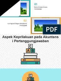 Jurnal aspek keperilakuan pada akuntansi pertanggungjawaban. Fixx Aspek Keperilakuan Pada Akuntansi Pertanggungjawaban