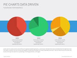 three pie charts in one slide for data comparison piechart