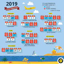 Public & private holidays in the uae (united arab emirates) are announced by the government at the beginning of every new year. Malaysia Public Holiday 2019 12 Long Weekends Foodie