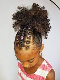 Curls Braids And Beads Black Kids Hairstyles Girls Natural Hairstyles Kids Curls