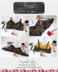 These free sewing patterns are pdf patterns, which means you can print them out at home and stick them together to use immediately. 32 Bra Sewing Patterns Swoodson Says