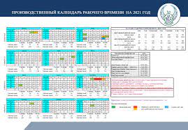 Производственный календарь на 2021 год. Proizvodstvennyj Kalendar Rabochego Vremeni Na 2021 God Ministerstvo Zanyatosti I Trudovyh Otnoshenij Respubliki Uzbekistan