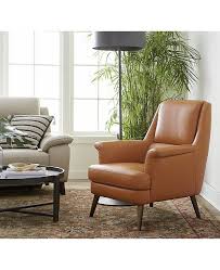 Furniture Milany Leather Accent Chair Created For Macy S Reviews Chairs Furniture Macy S Leather Accent Chair Accent Chairs Furniture