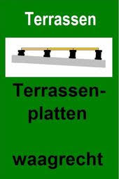 Waagrechte Verlegung Von Terrassenplatten Terrasse Terrassenplatten Stelzlager