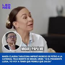 María Claudia Tarazona, esposa del senador Miguel Uribe Turbay, dio un...