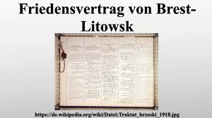 A photo of the signing of armistice between russia and germany on march 3, 1918. Friedensvertrag Von Brest Litowsk Youtube
