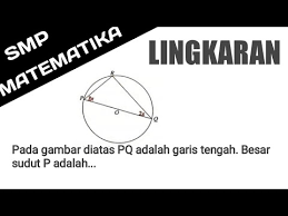 Sudut antara dua bidang sudut antara dua bidang yang berpotongan adalah sudut yang terbentuk antara dua garis pada masing masing bidang, dimana kedua garis itu tegak lurus pada suatu garis perpotongan kedua bidang. Lingkaran Pada Gambar Diatas Pq Adalah Garis Tengah Besar Sudut P Adalah Youtube