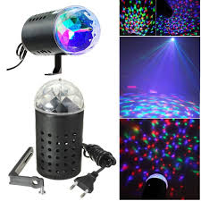 Eu Us Plug New Rgb 3w Crystal Magic Ball Laser Stage Lighting For Party Disco Dj Bar Bulb Lighting Show Laser Stage Lighting Crystal Magic Ball Stage Lighting
