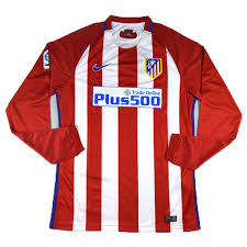 El lugar donde encontrarás las últimas novedades del equipo rojiblanco para lucir su escudo por todas partes. 16 17 Atletico Madrid Home Soccer Jersey Lfp Version Long Sleeve Atletico Madrid Jersey Shirt Sale Gogogoshop